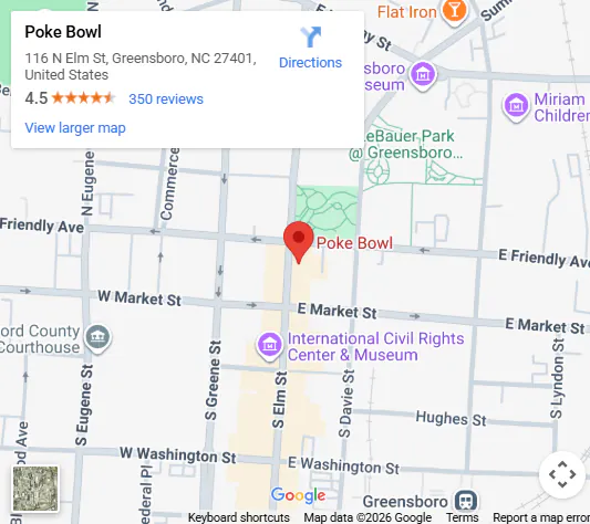 Location, 116 N Elm St, Greensboro, NC 27401